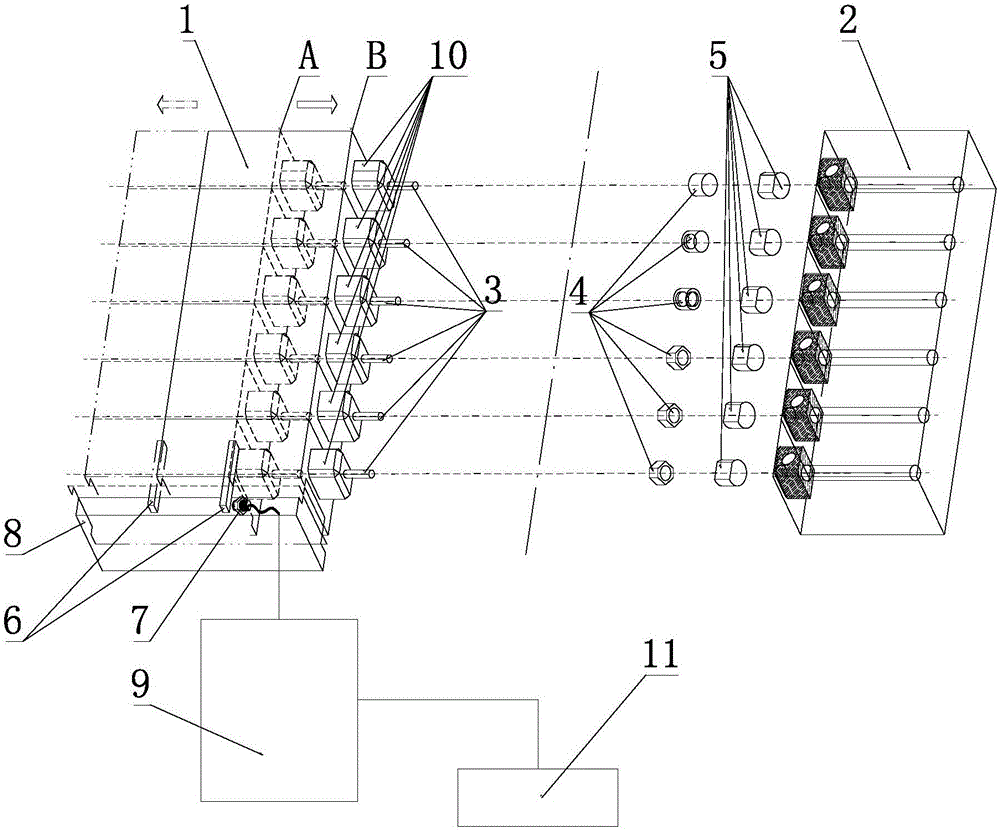 Stamping monitoring device of nut forming machine