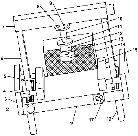 Industrial robot grinding and polishing device