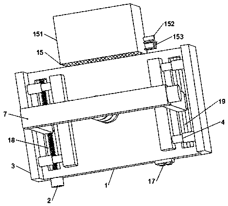 Industrial robot grinding and polishing device