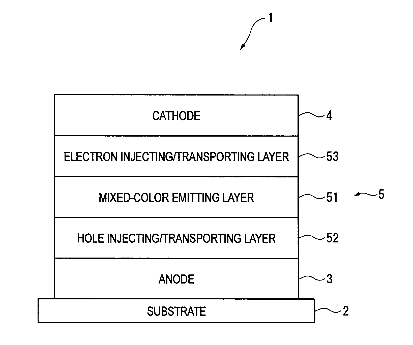 Organic el element and organic el material-containing solution