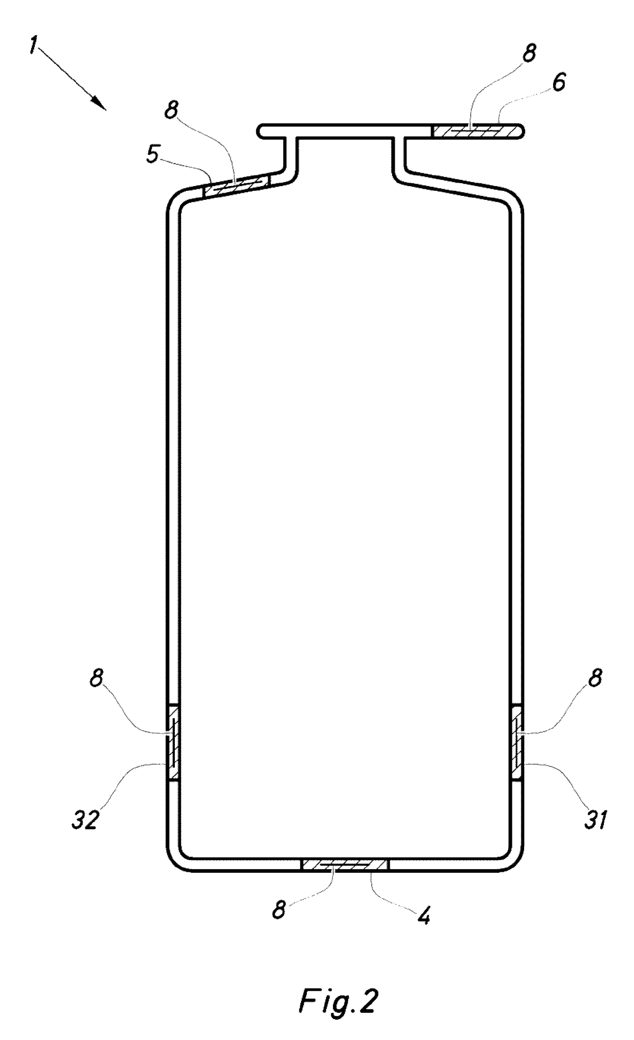 Container for blood derivative products