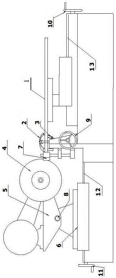 Grinding machine tool for cutting saw teeth of metal circular saw blade and using method for grinding machine tool