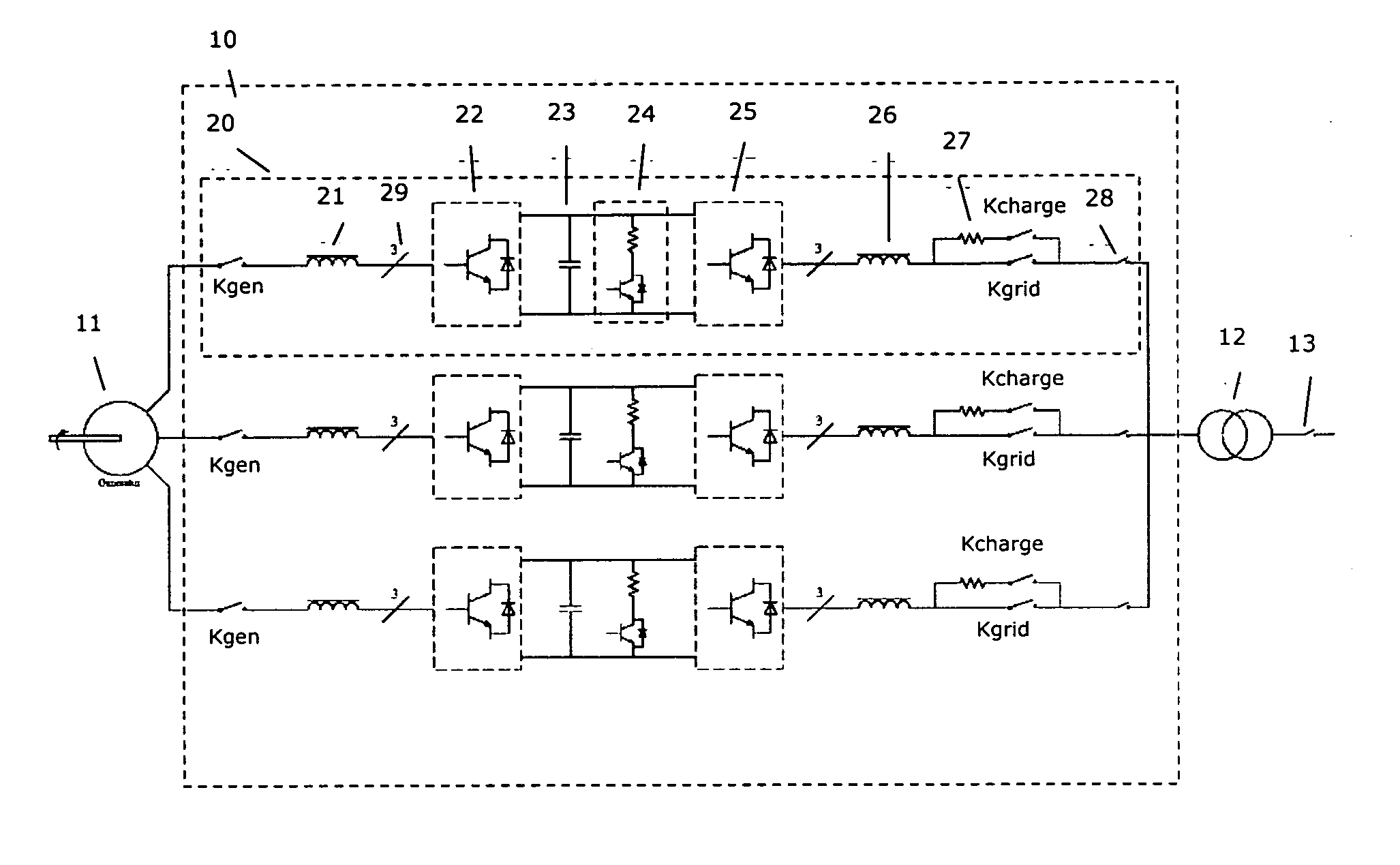 Method for operation of a converter system