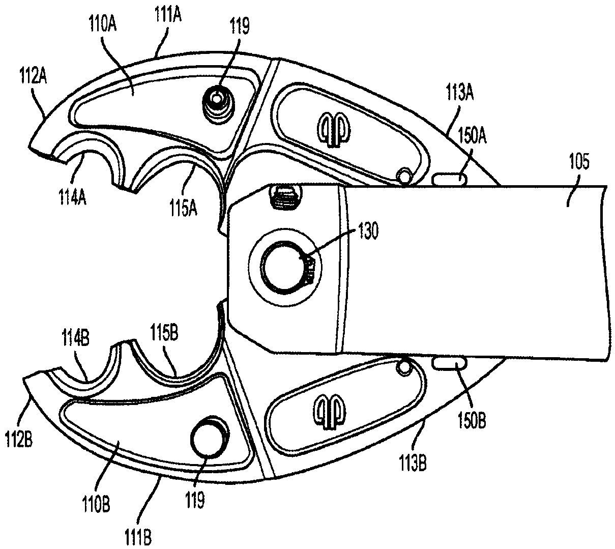 In-line hydraulic crimp tool