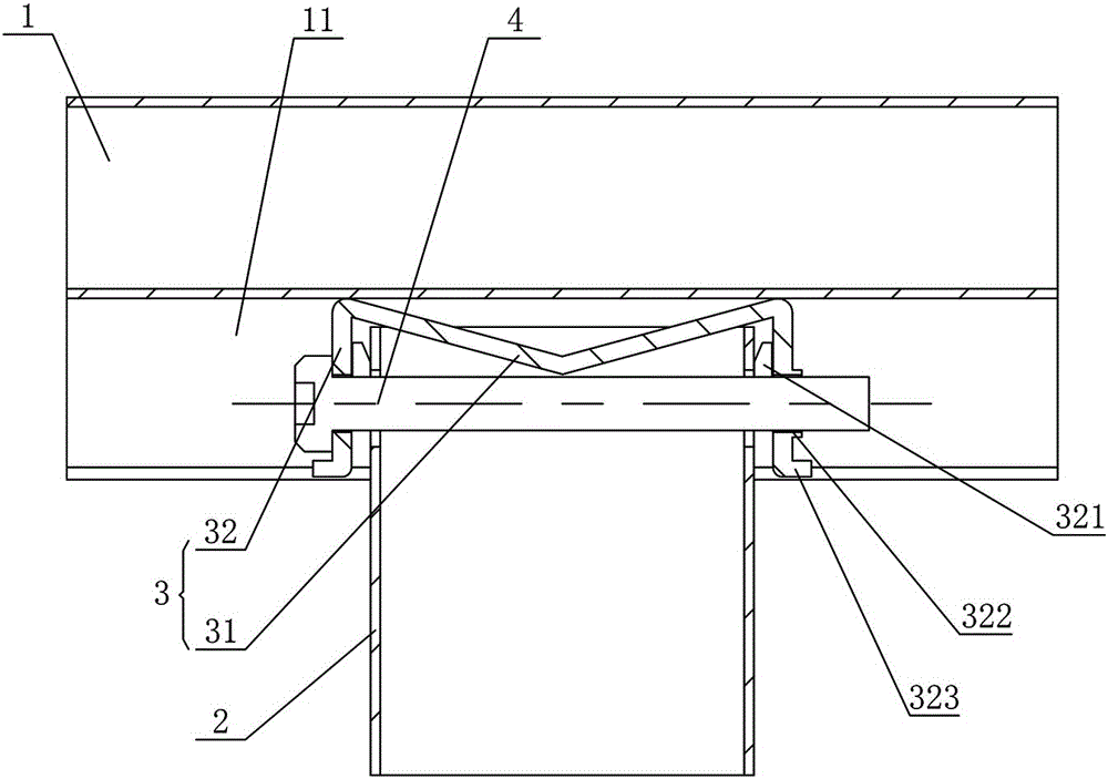 The guardrail for the expansion connection between the surface tube and the column