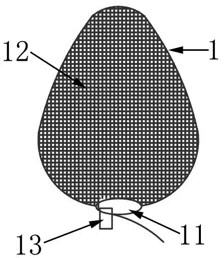 Vending mesh bag and automatic vending device comprising same