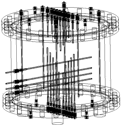 Stereoscopic development three-dimensional experimental device of heavy oil reservoir