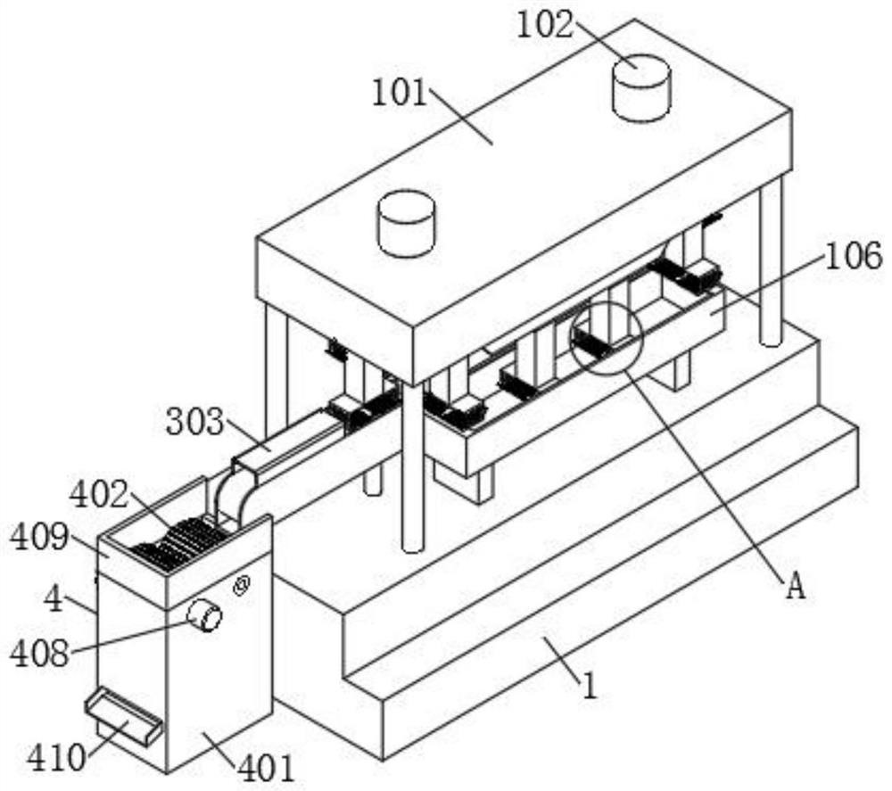 Crushing and recycling device for environment-friendly wood-plastic composite material