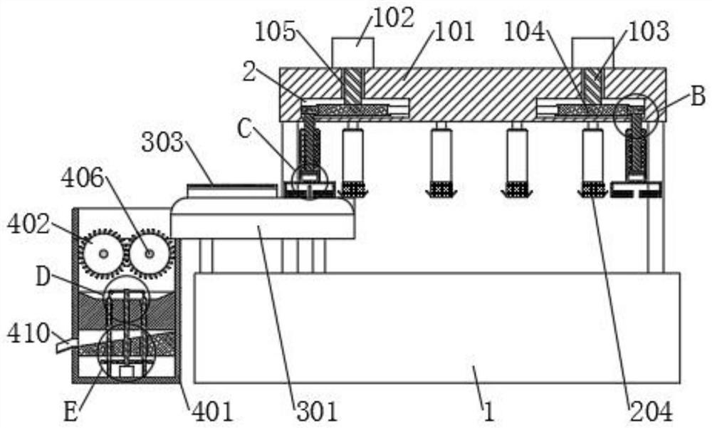 Crushing and recycling device for environment-friendly wood-plastic composite material