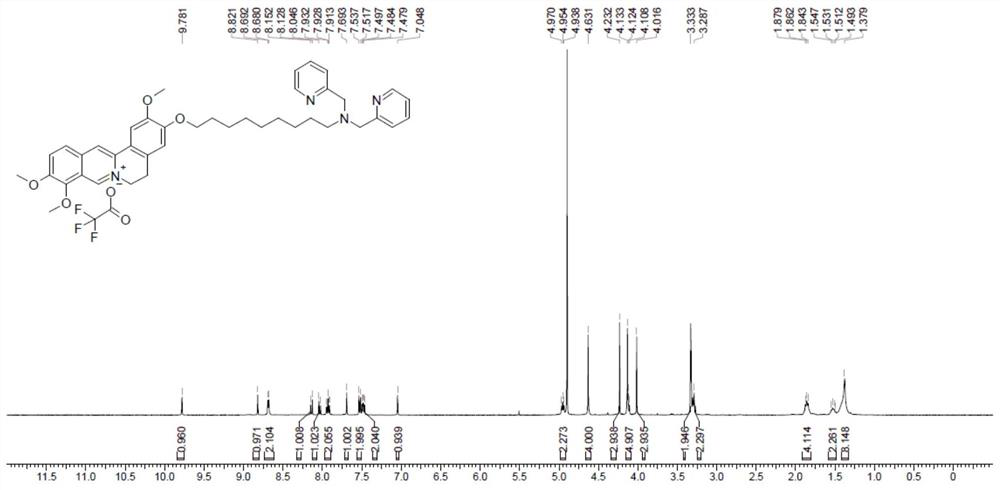 A kind of jatrorrhizine platinum (ii) complex targeting human bladder cancer and its synthesis method and application