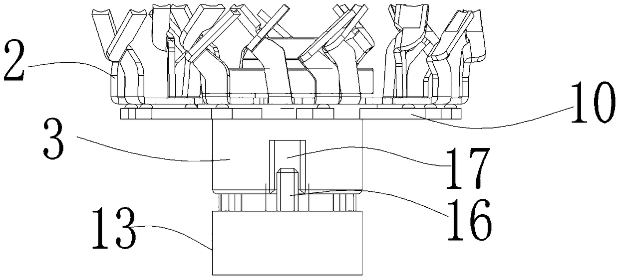 Moving blade component and mounting component of electric shaver