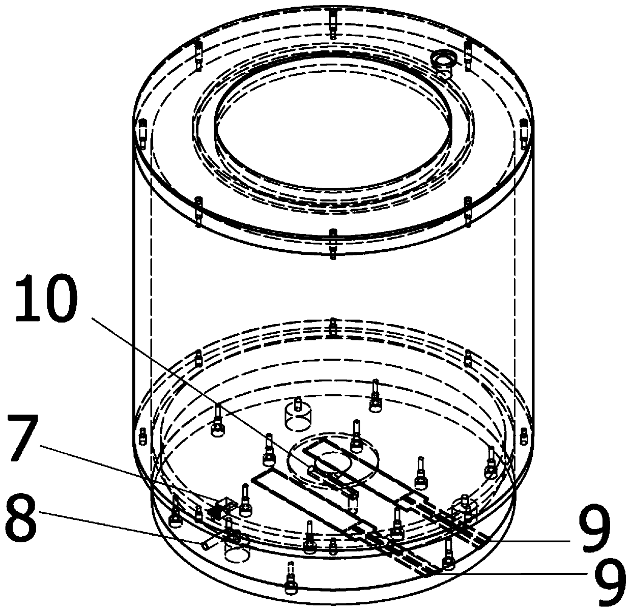 Sodium combustion experimental device and method for obtaining sodium aerosol with extreme low concentration