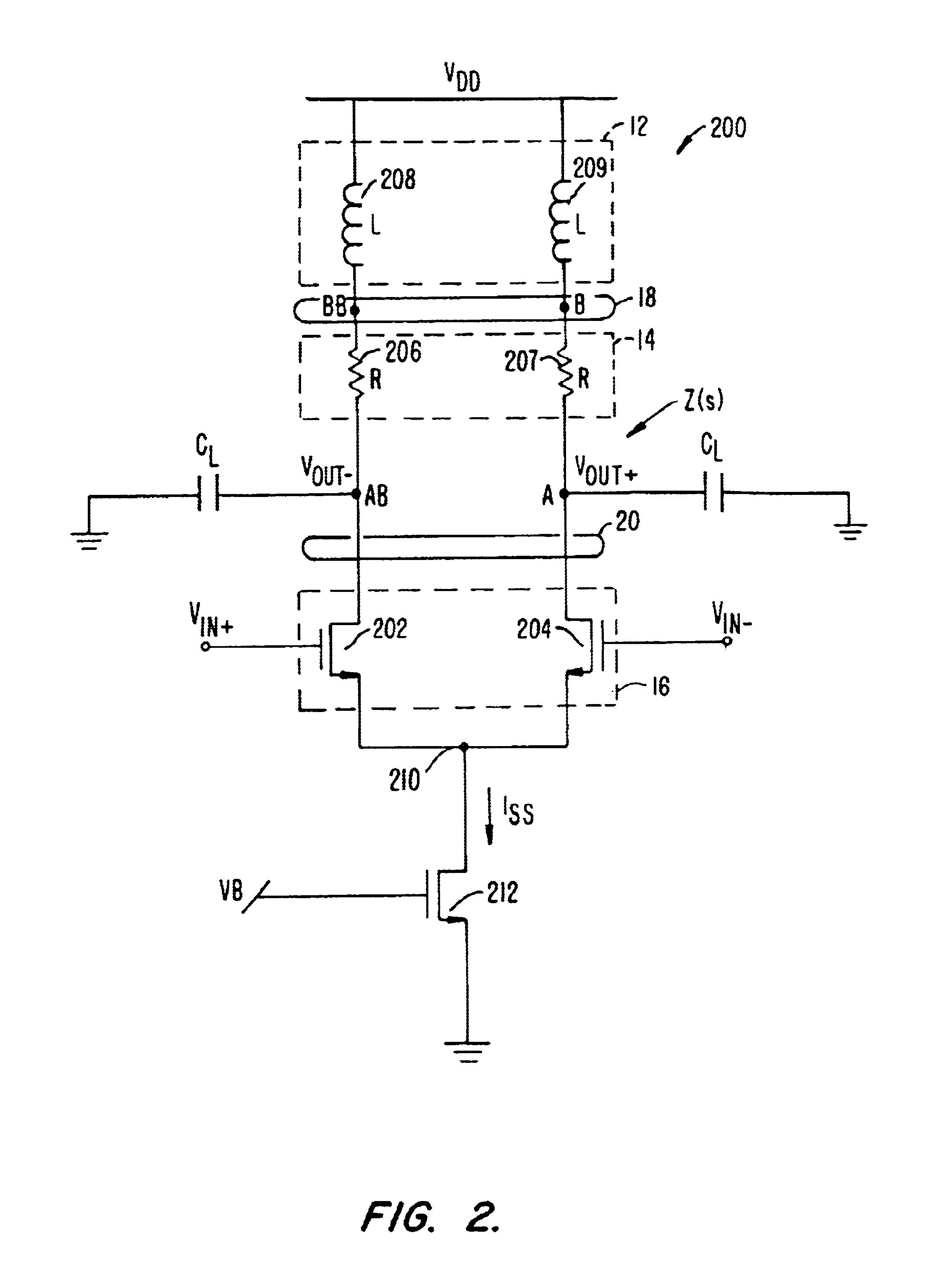 Layout technique for C3MOS inductive broadbanding