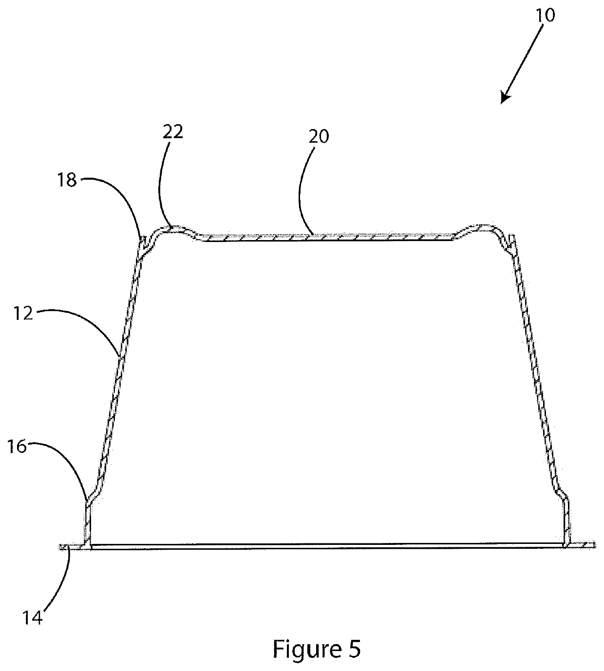 Method of applying a label to a container and a container produced by said method