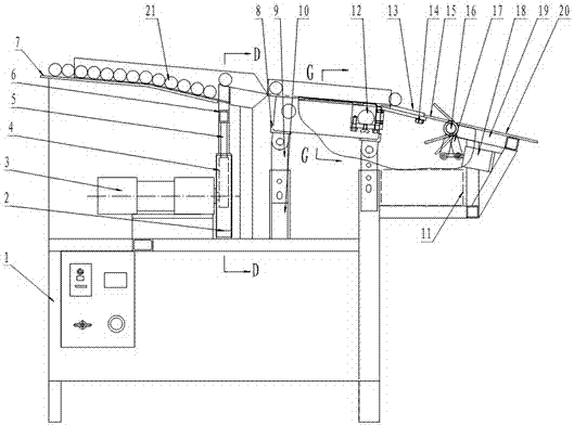 A bending degree inspection and sorting device for straight pipe products