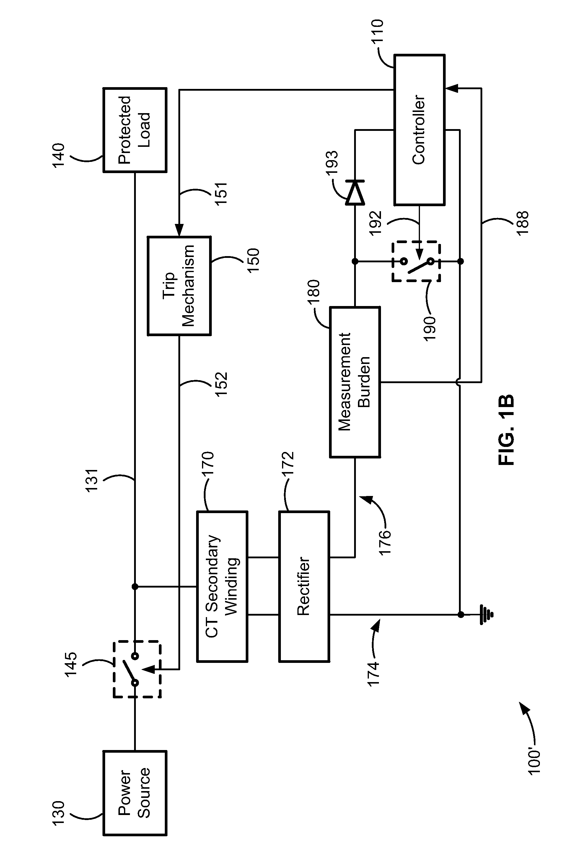 System and method for monitoring current drawn by a protected load in a self-powered electronic protection device