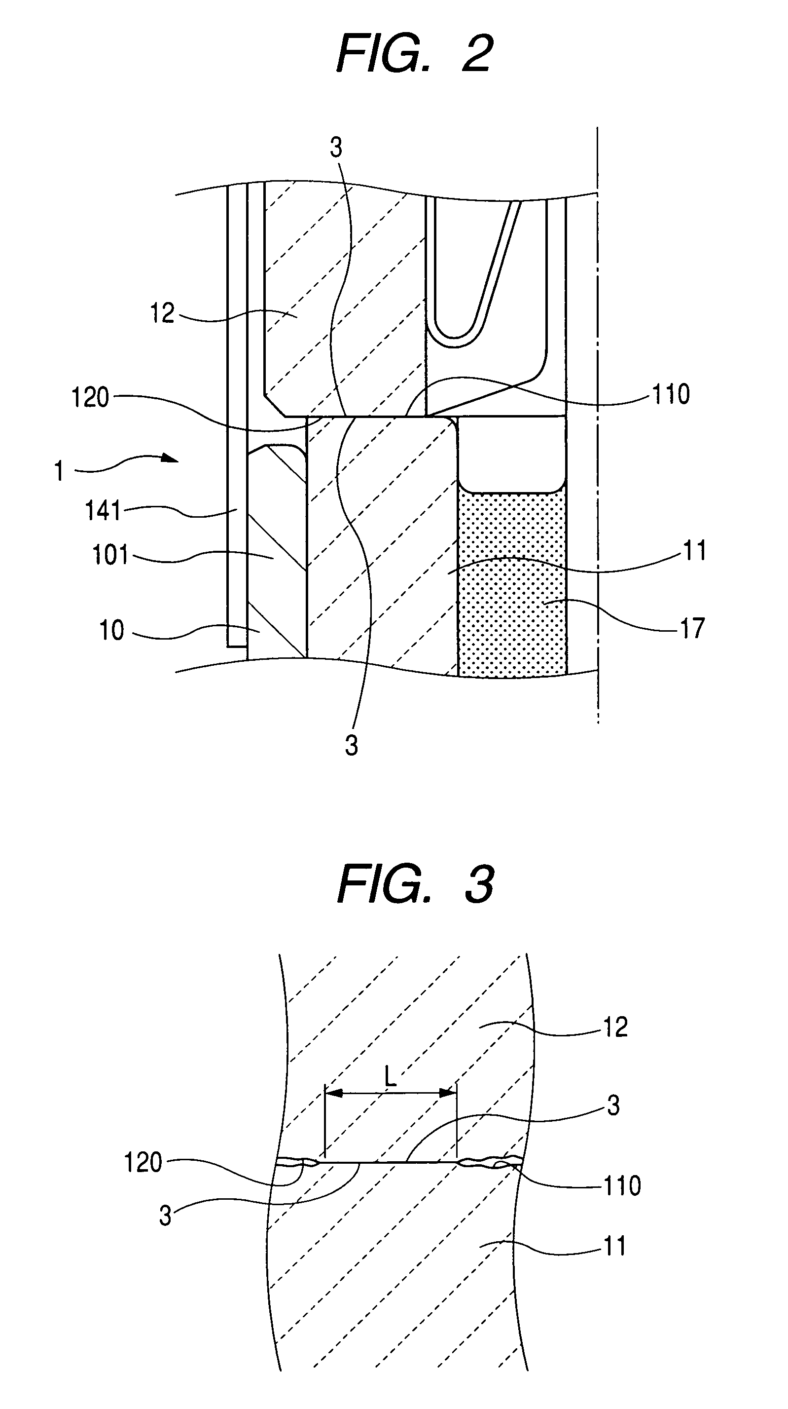 Structure of gas sensor designed to minimize damage to porcelain insulators