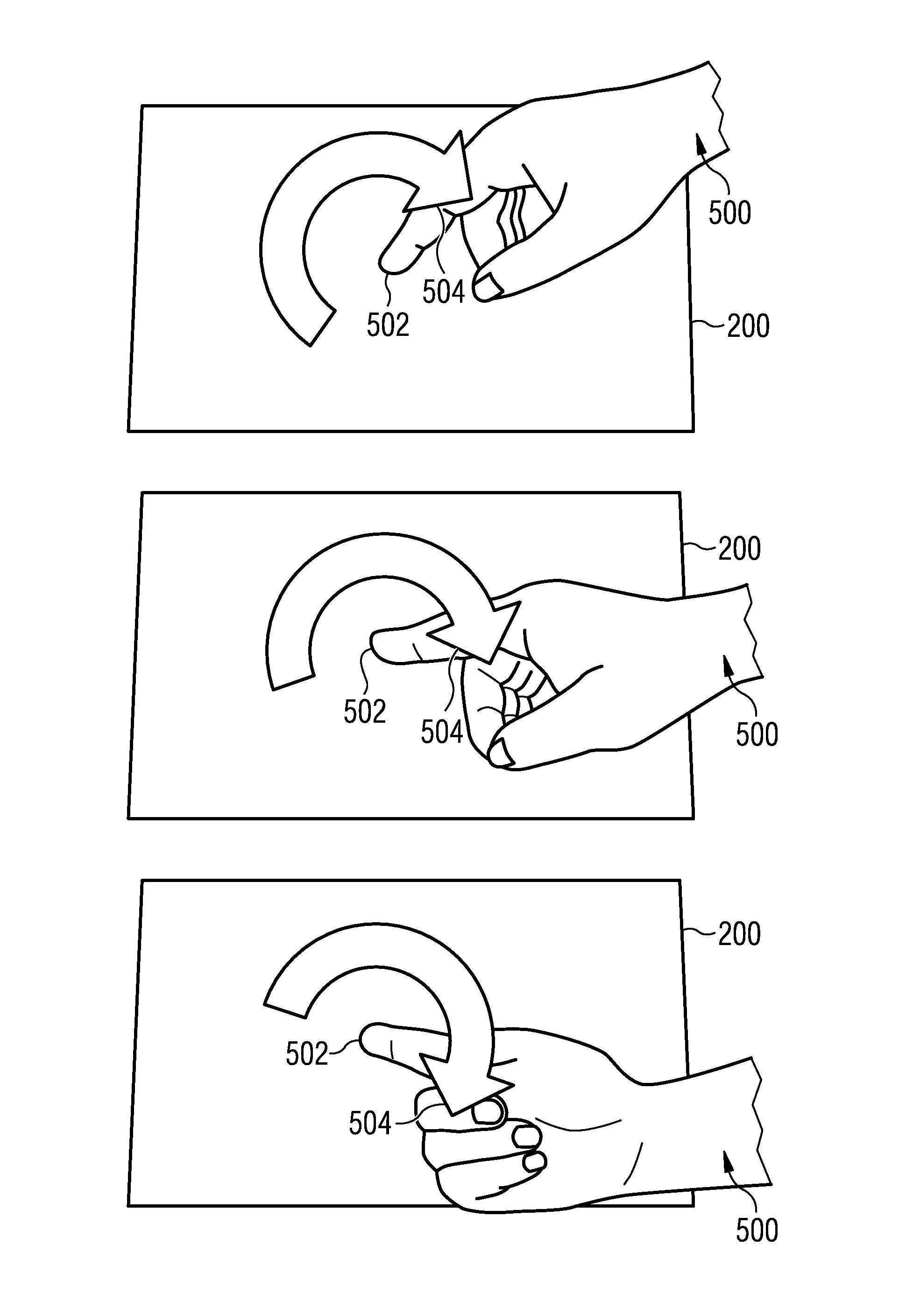 Electronic Device with a User Interface that has more than Two Degrees of Freedom, the User Interface Comprising a Touch-Sensitive Surface and Contact-Free Detection Means