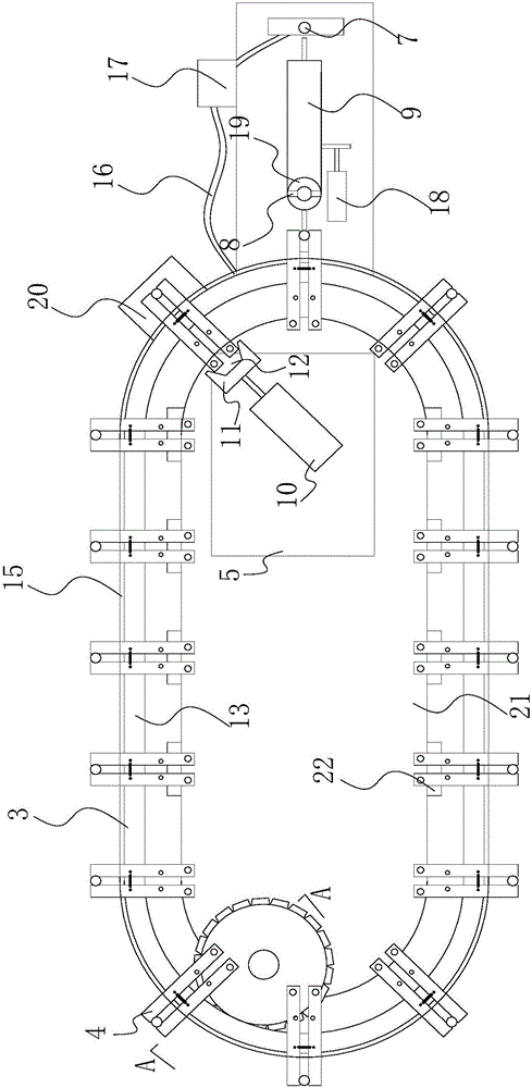 Air conditioner pipe continuous multi-station gluing processing device