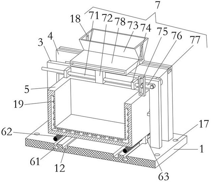 Molten aluminum slag removing device in aluminum alloy machining and using method thereof