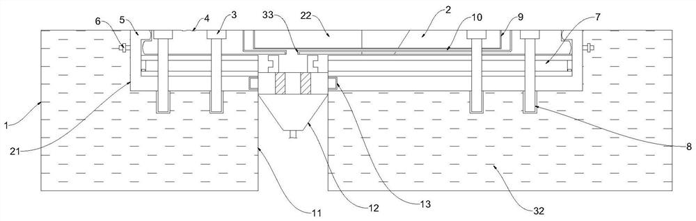 Comb-type bridge expansion joint plate structure and cleaning device thereof