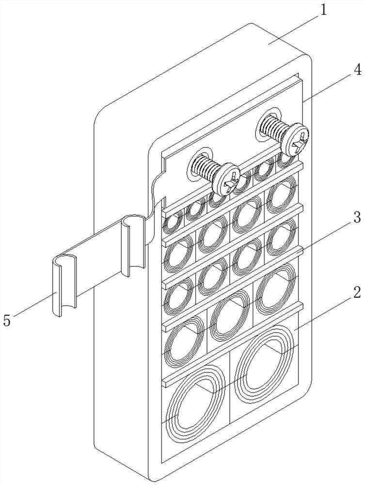 Split assembling type cable house-service hole plugging device