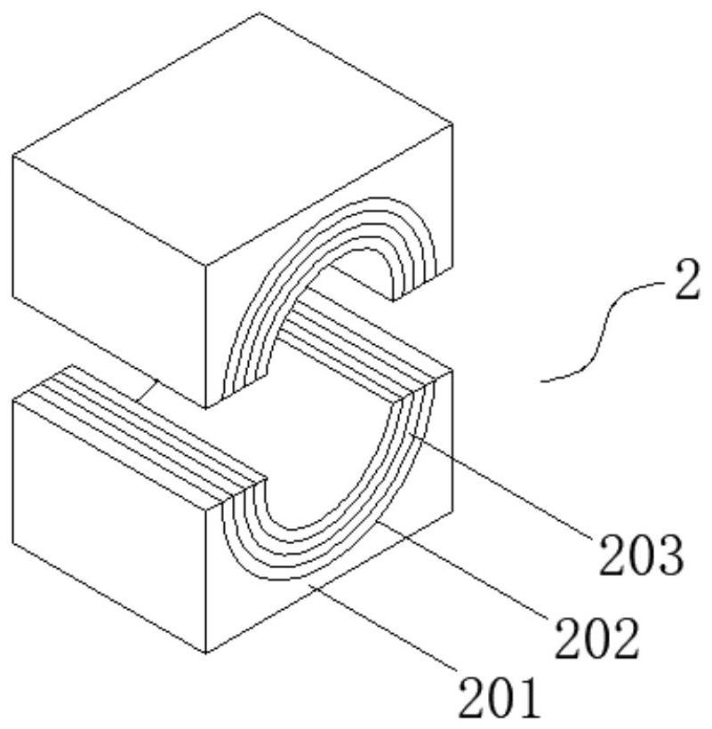 Split assembling type cable house-service hole plugging device