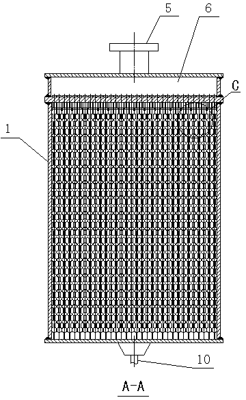 Shell-and-plate heat exchanger with asymmetric structure and manufacturing method thereof