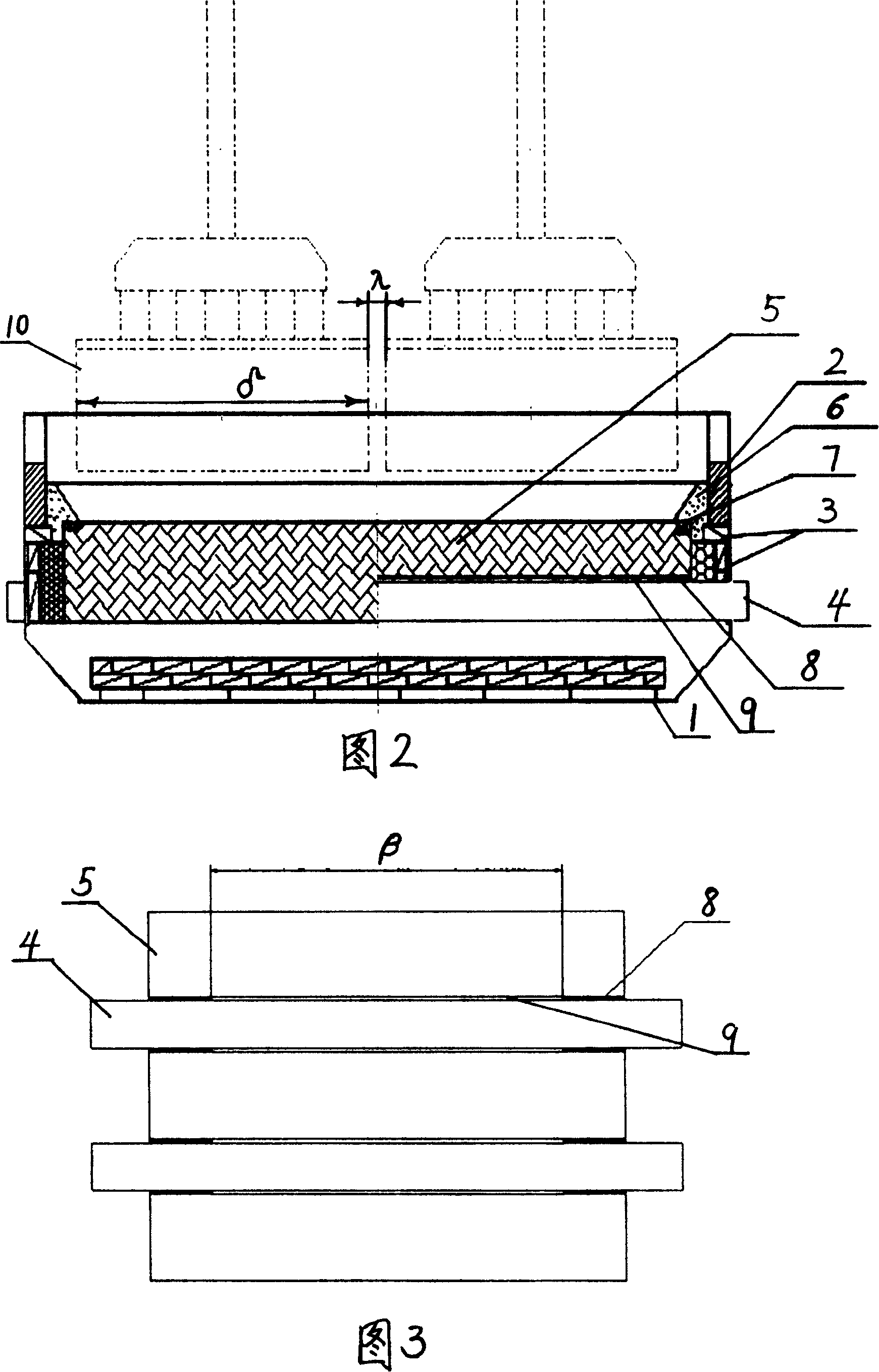 Process for manufacturing premelting anode aluminium electrolytic tank