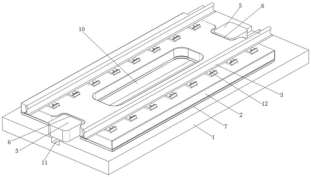 Novel assembly type ballastless track structure and mounting method thereof