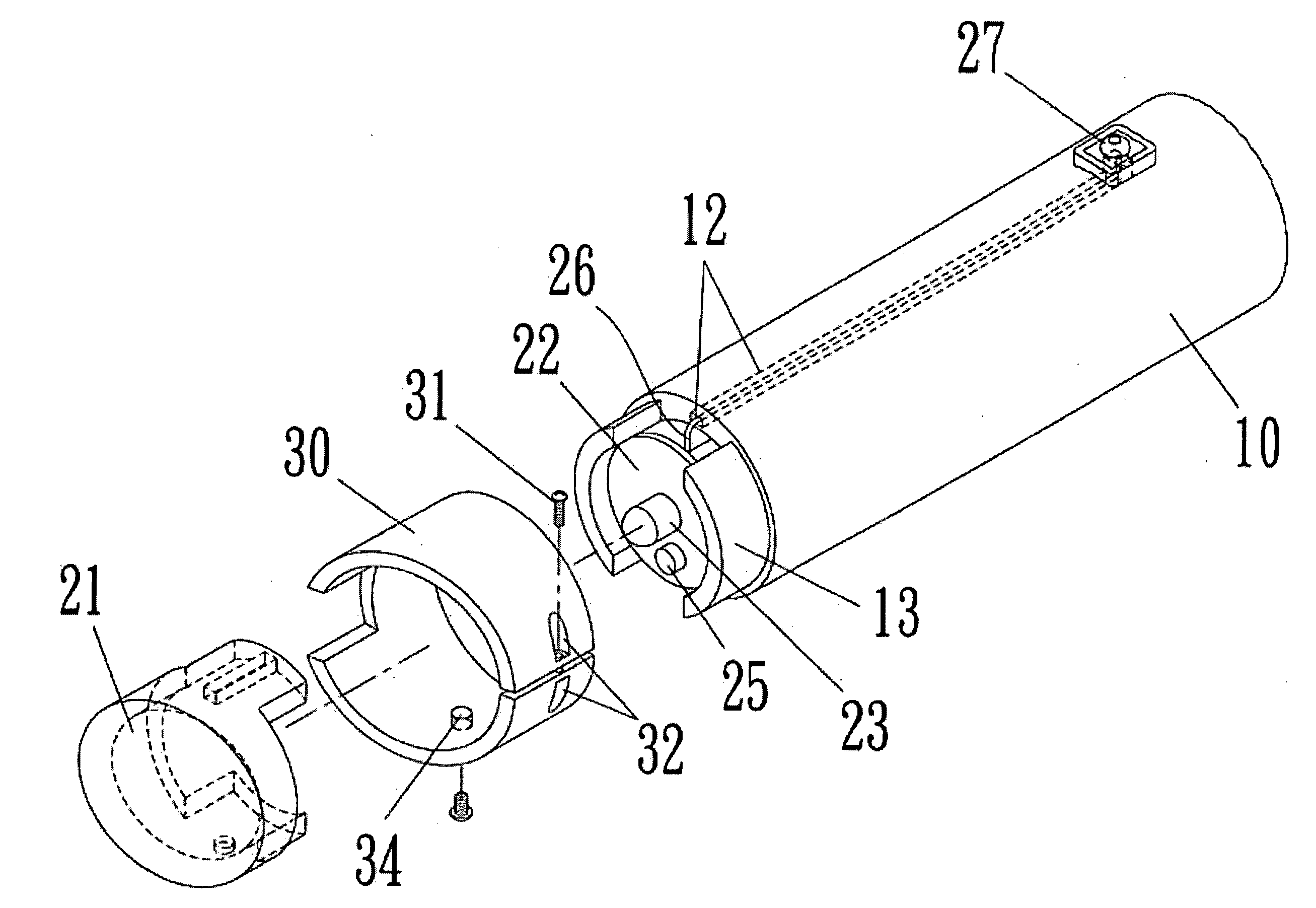 Turning signal light integrated grip for bikes