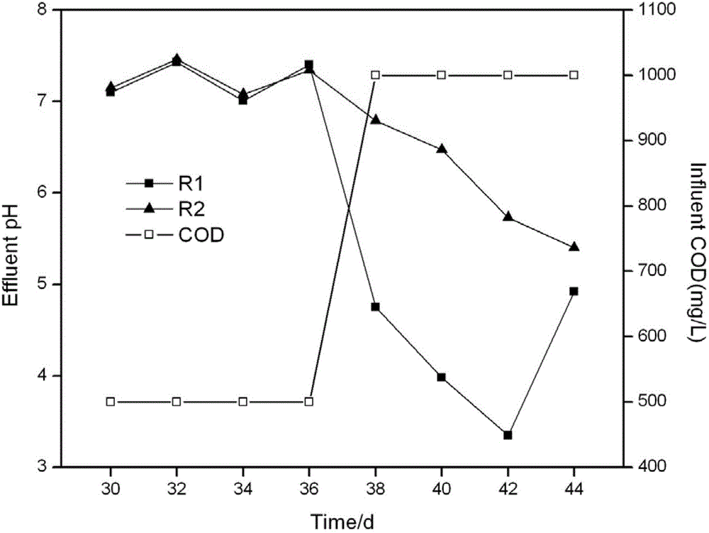 Method for strengthening azo dye biodegradation by utilizing zero-valent iron