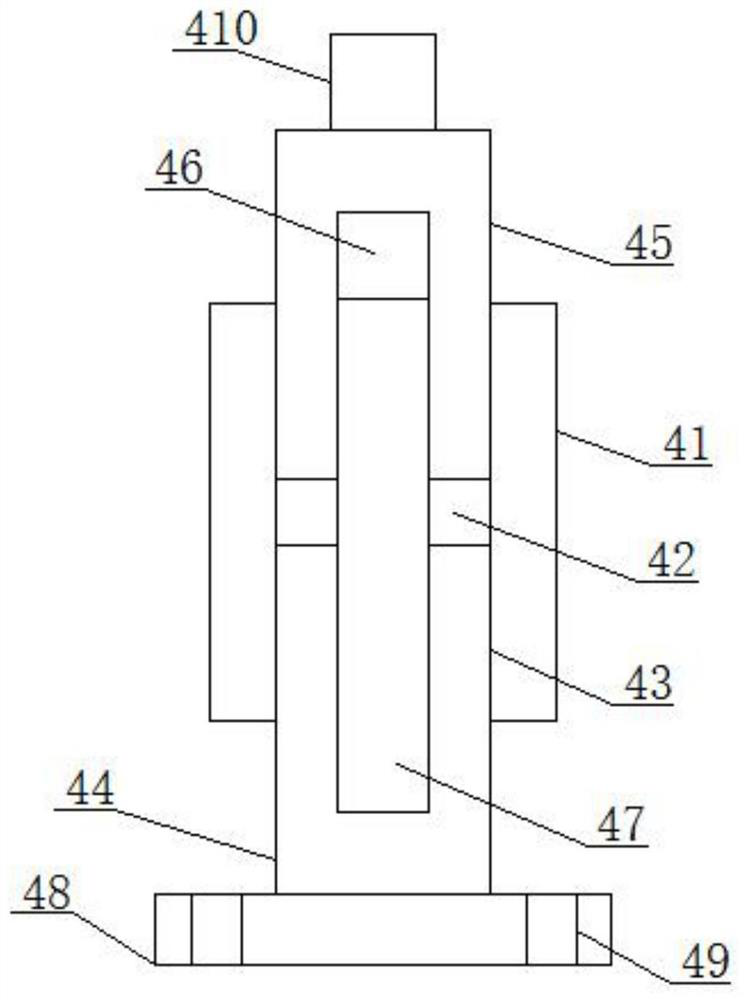 Bottom drive mounting device for a revolving door