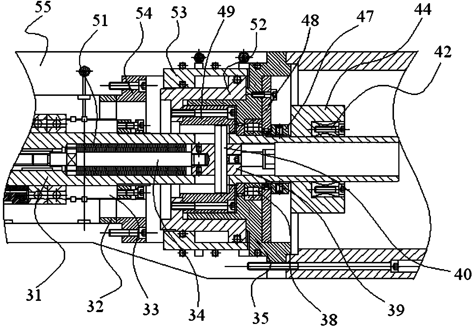 Direct-drive type numerical control hobbing cutter frame