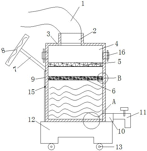 Household sewage processor