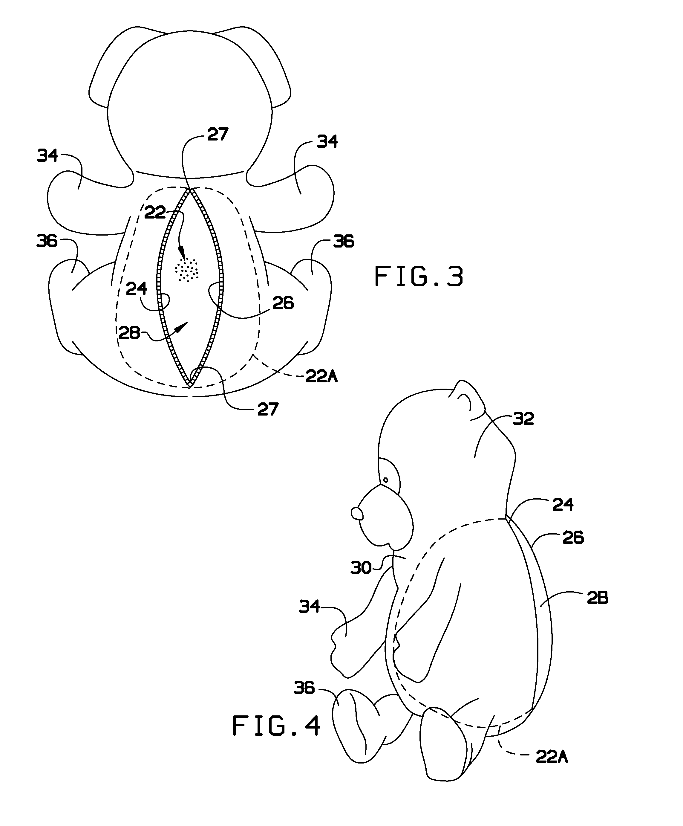 Convertible plush toy with storage