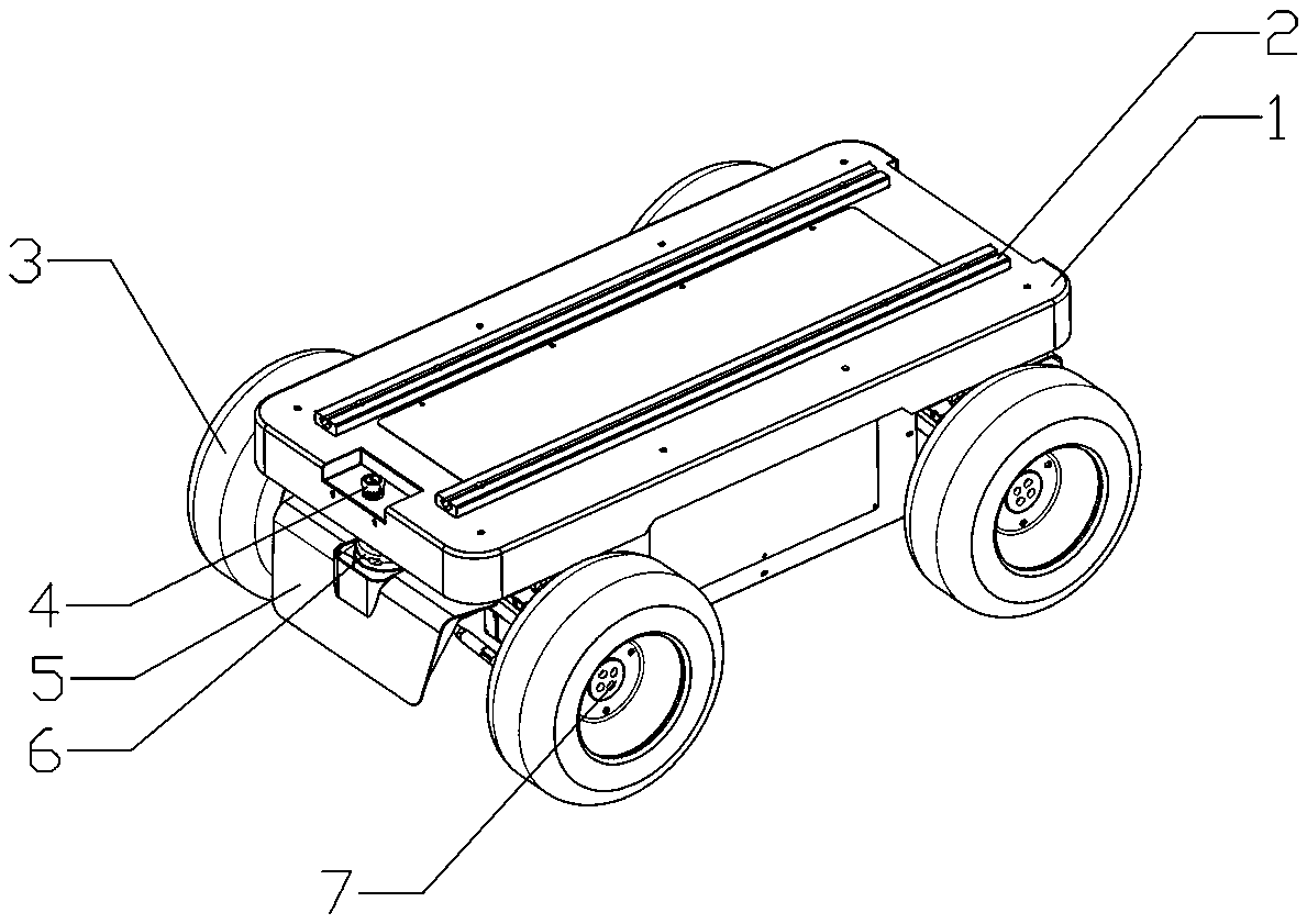 Outdoor mobile chassis for mobile robot