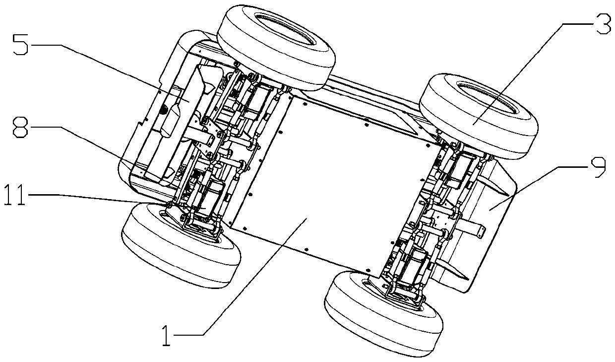 Outdoor mobile chassis for mobile robot