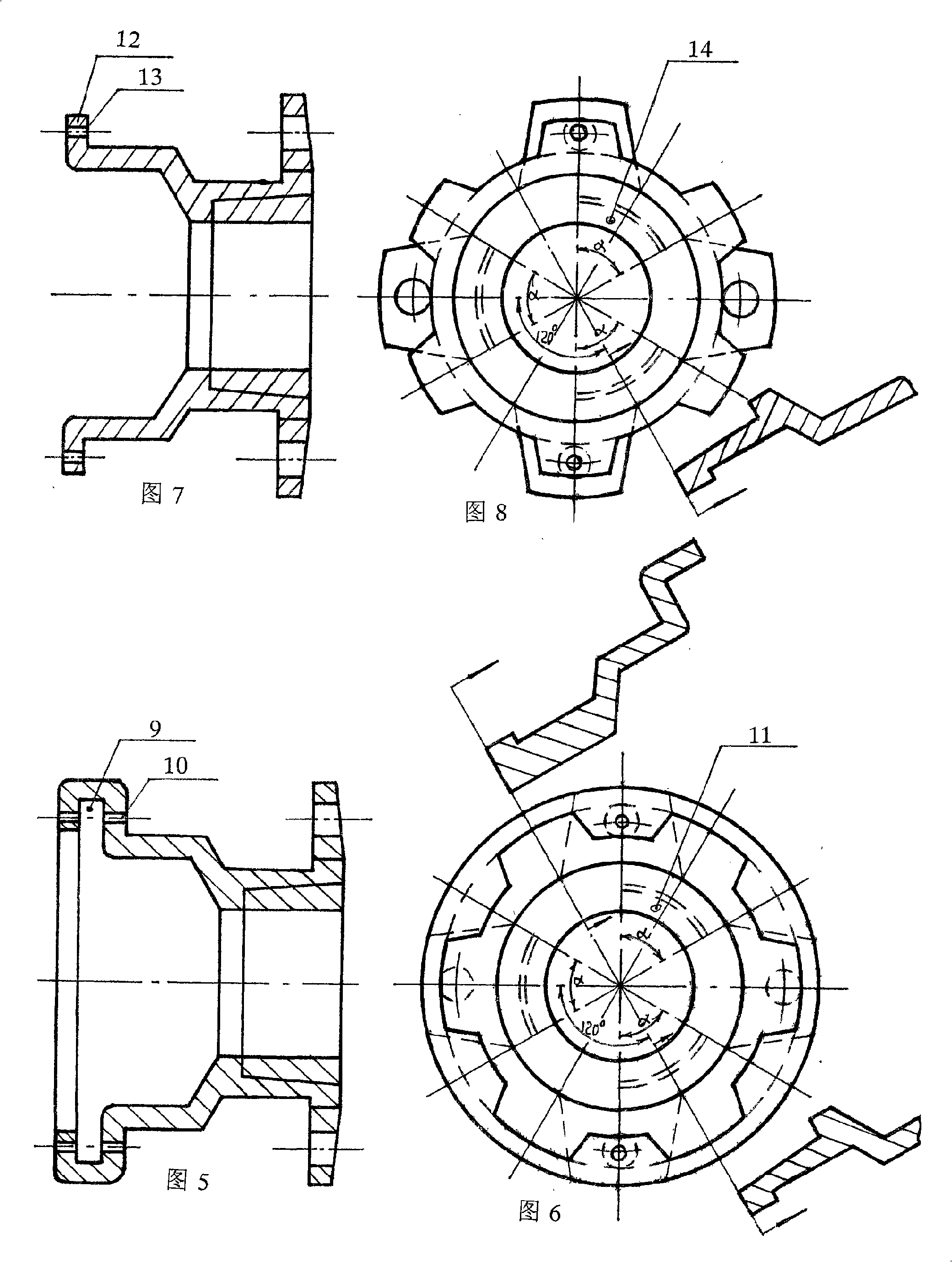 Self-compensating fastening type large-diameter fast joint