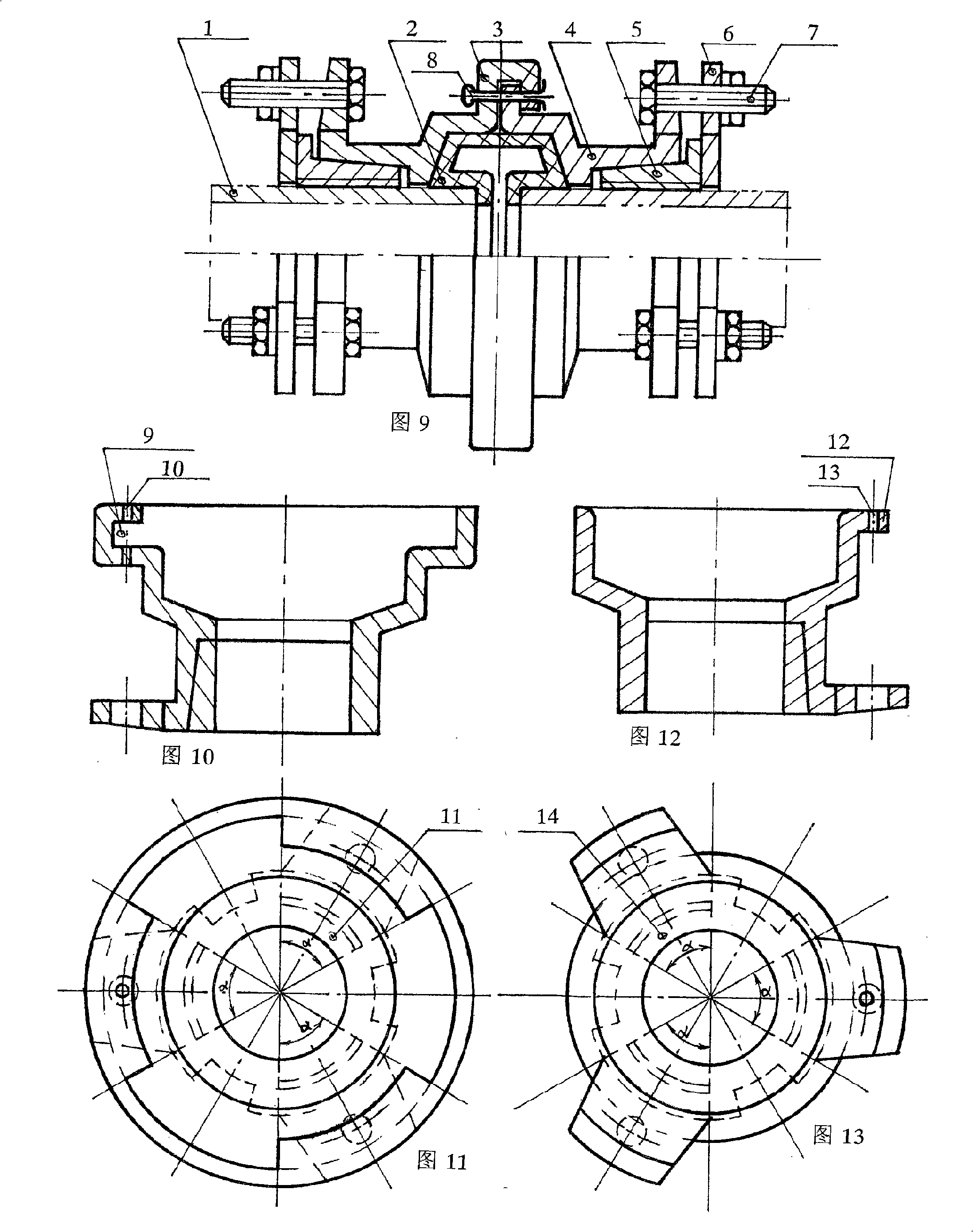 Self-compensating fastening type large-diameter fast joint