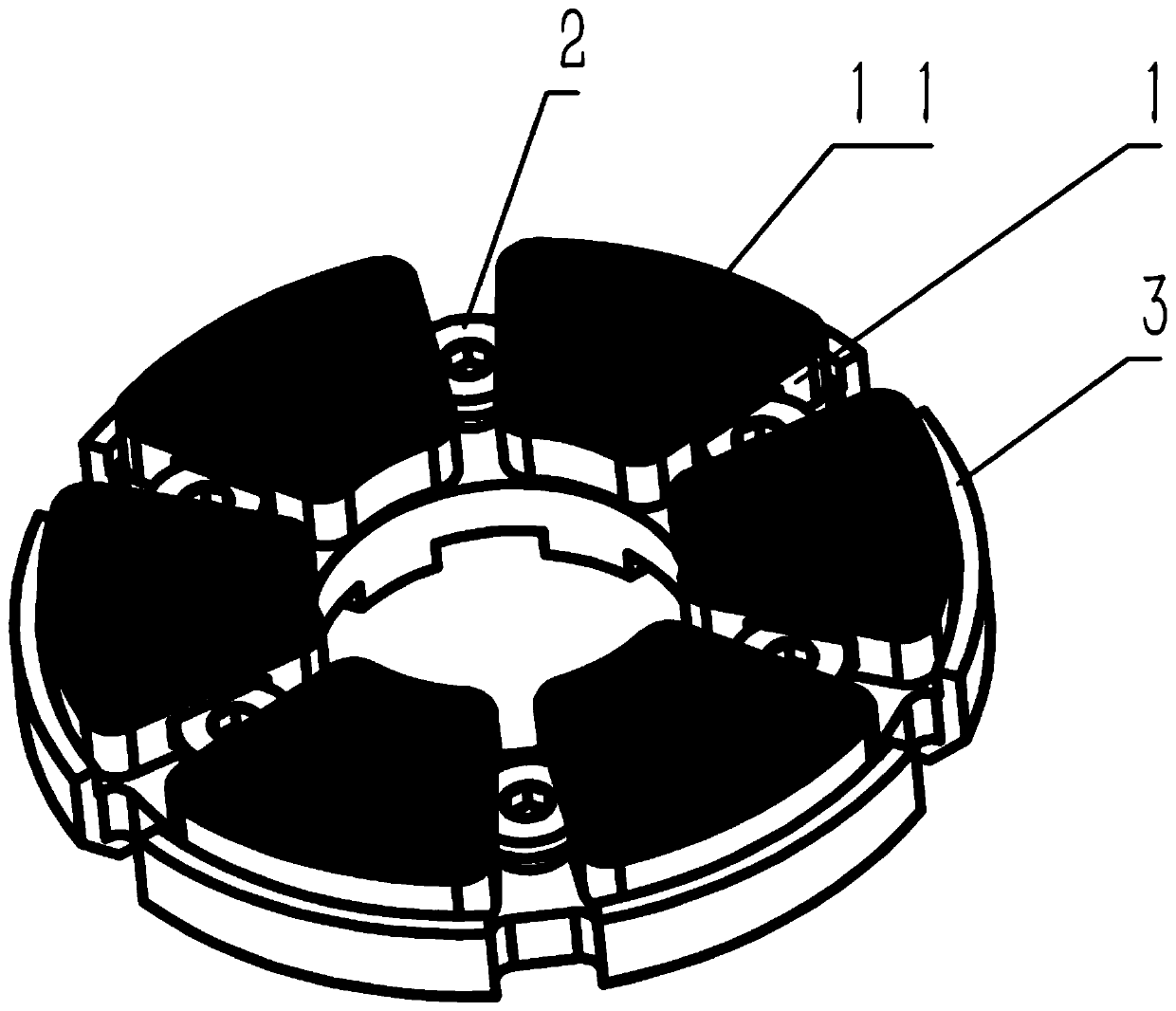 Polyether composite thrust bearing