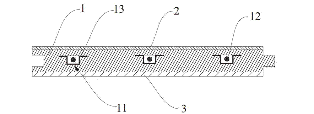 Spontaneous heating strengthened composite floor