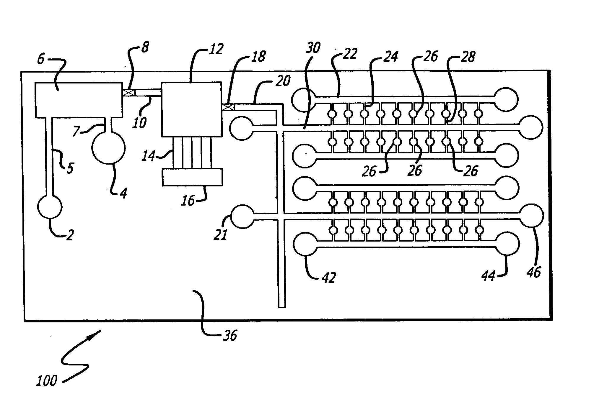 Sample preparation integrated chip