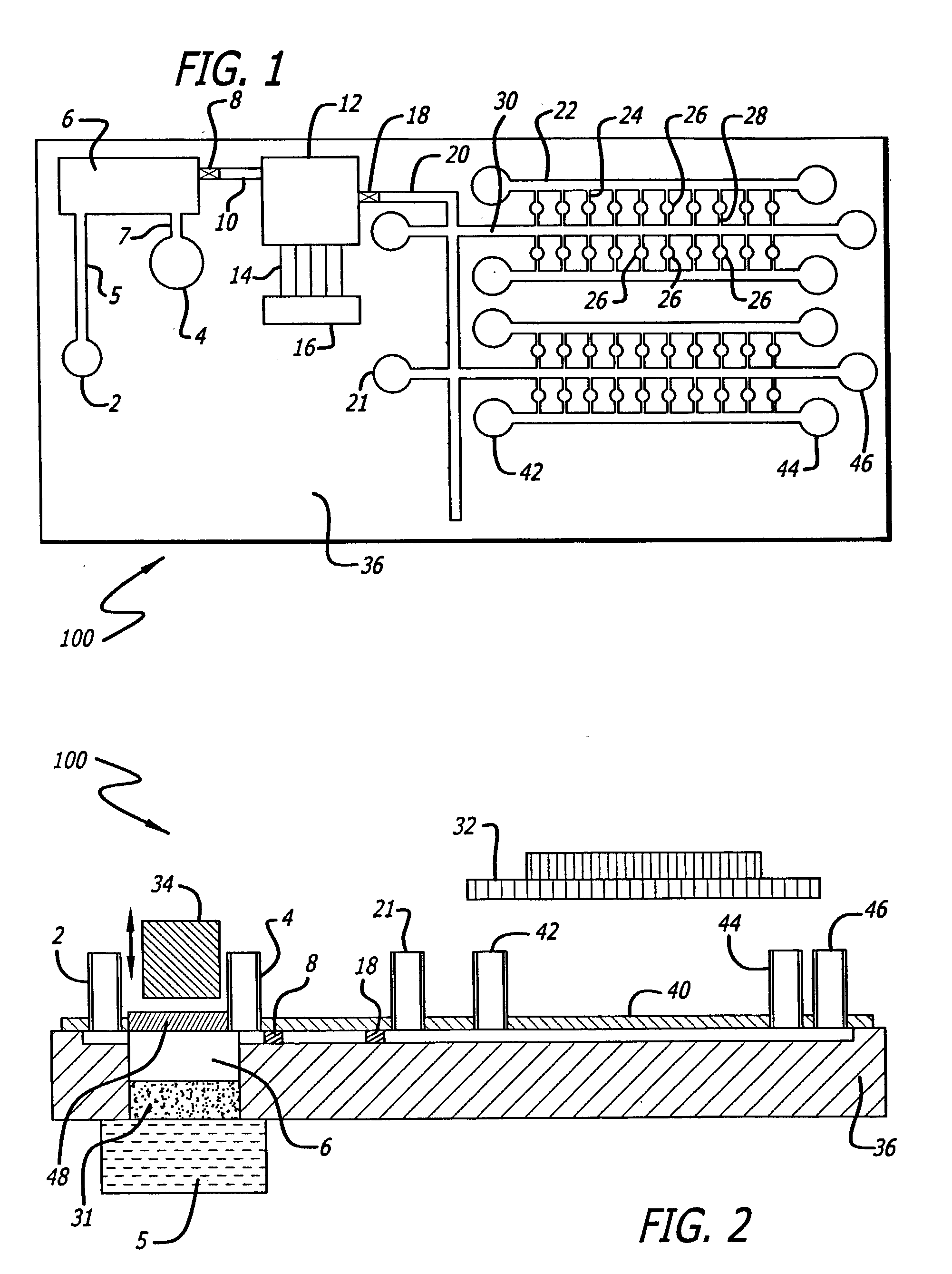 Sample preparation integrated chip