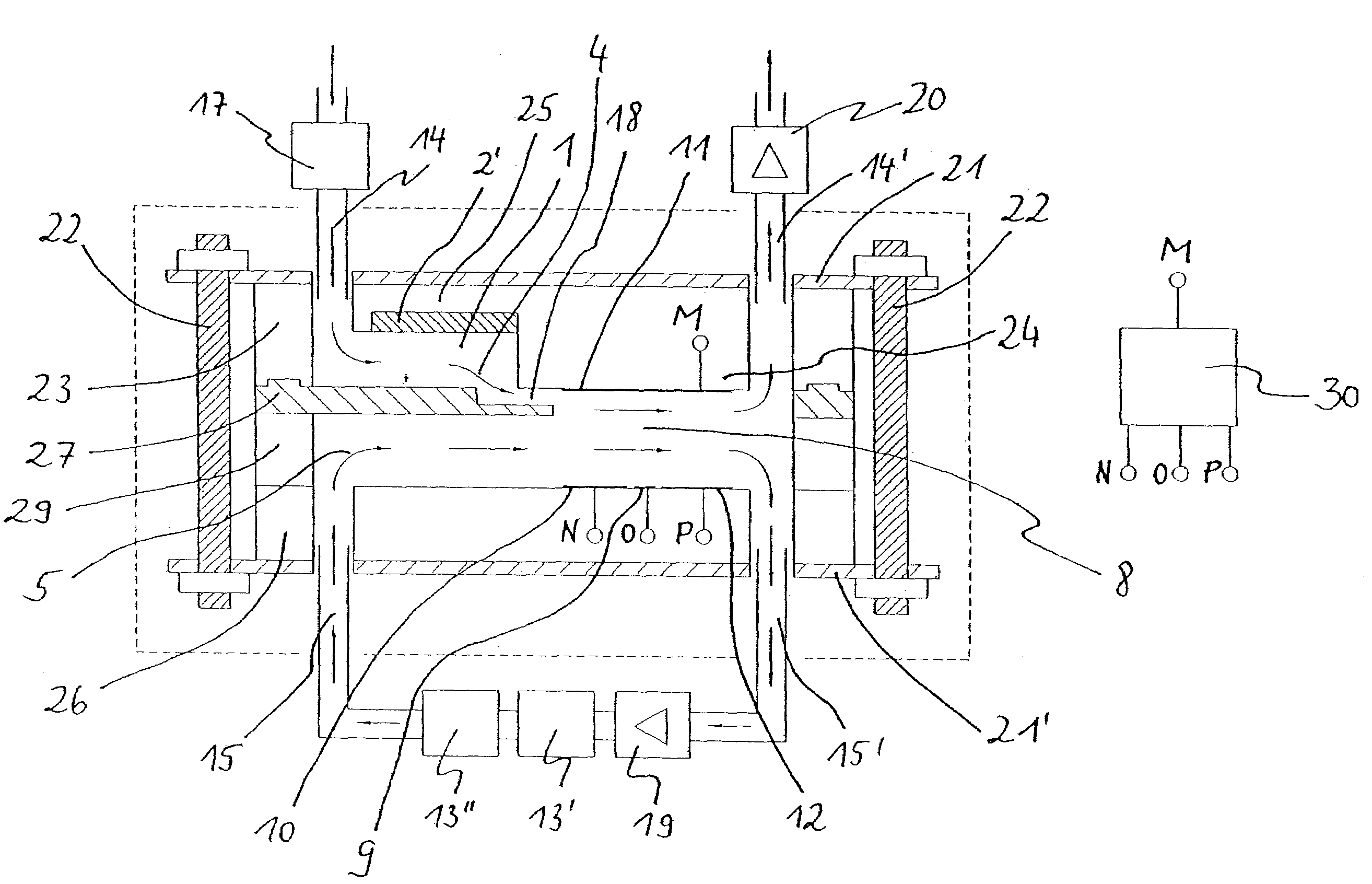 Ion mobility spectrometer with parallel drift gas and ion carrier gas flows