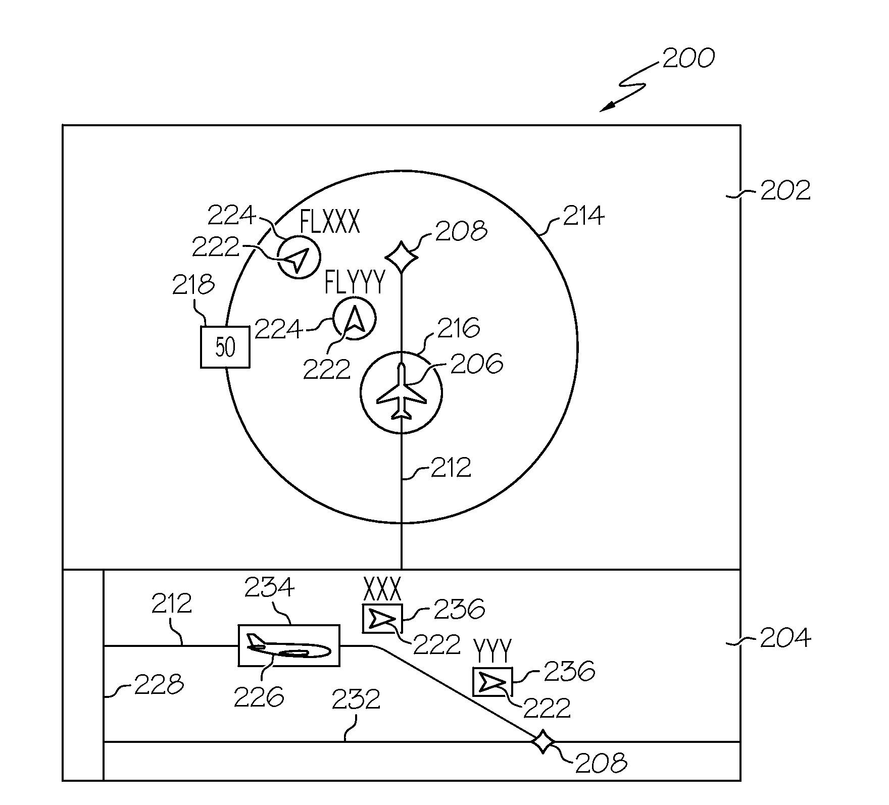 Aircraft navigation accuracy display system