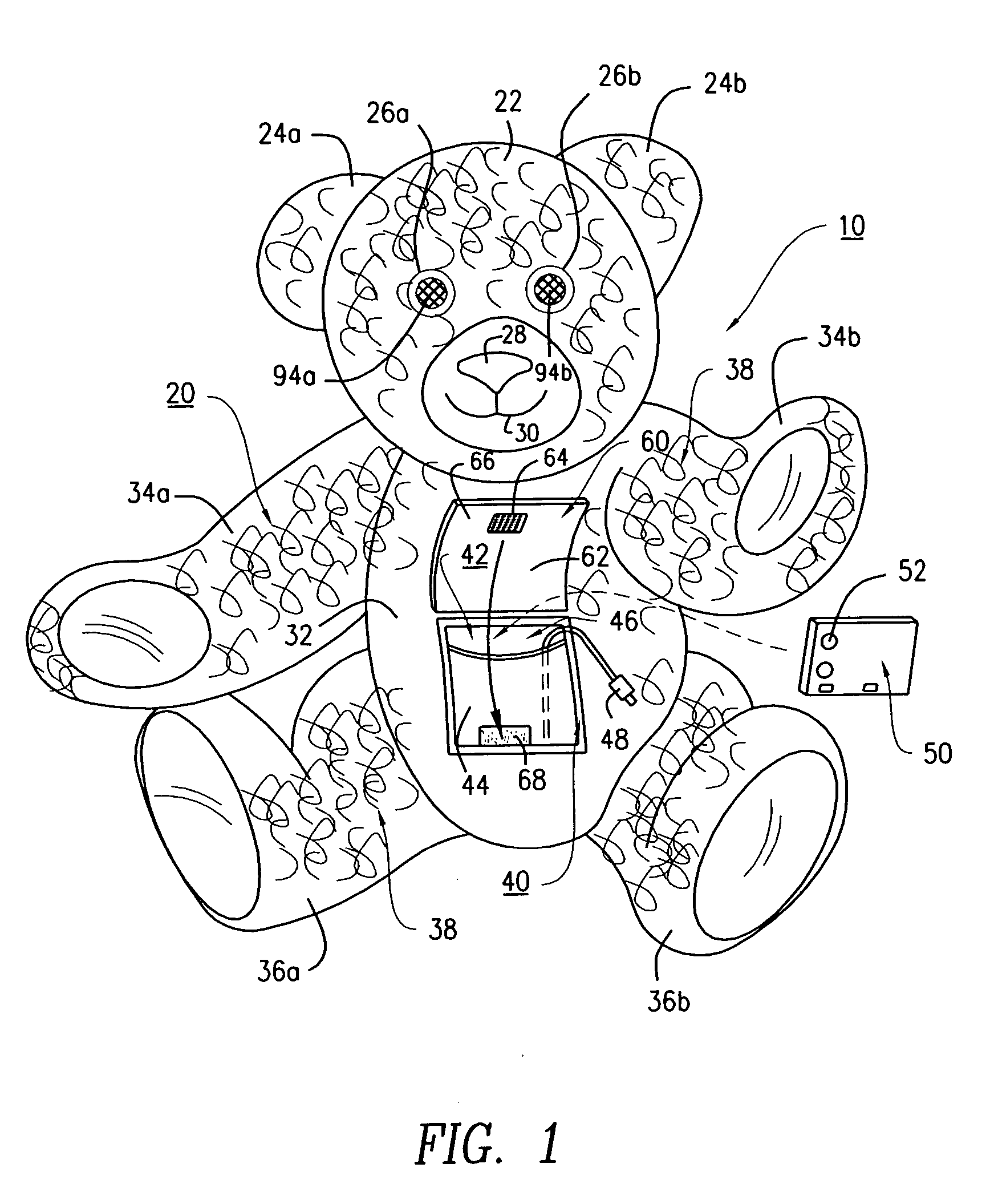 Plush toy having an audio player