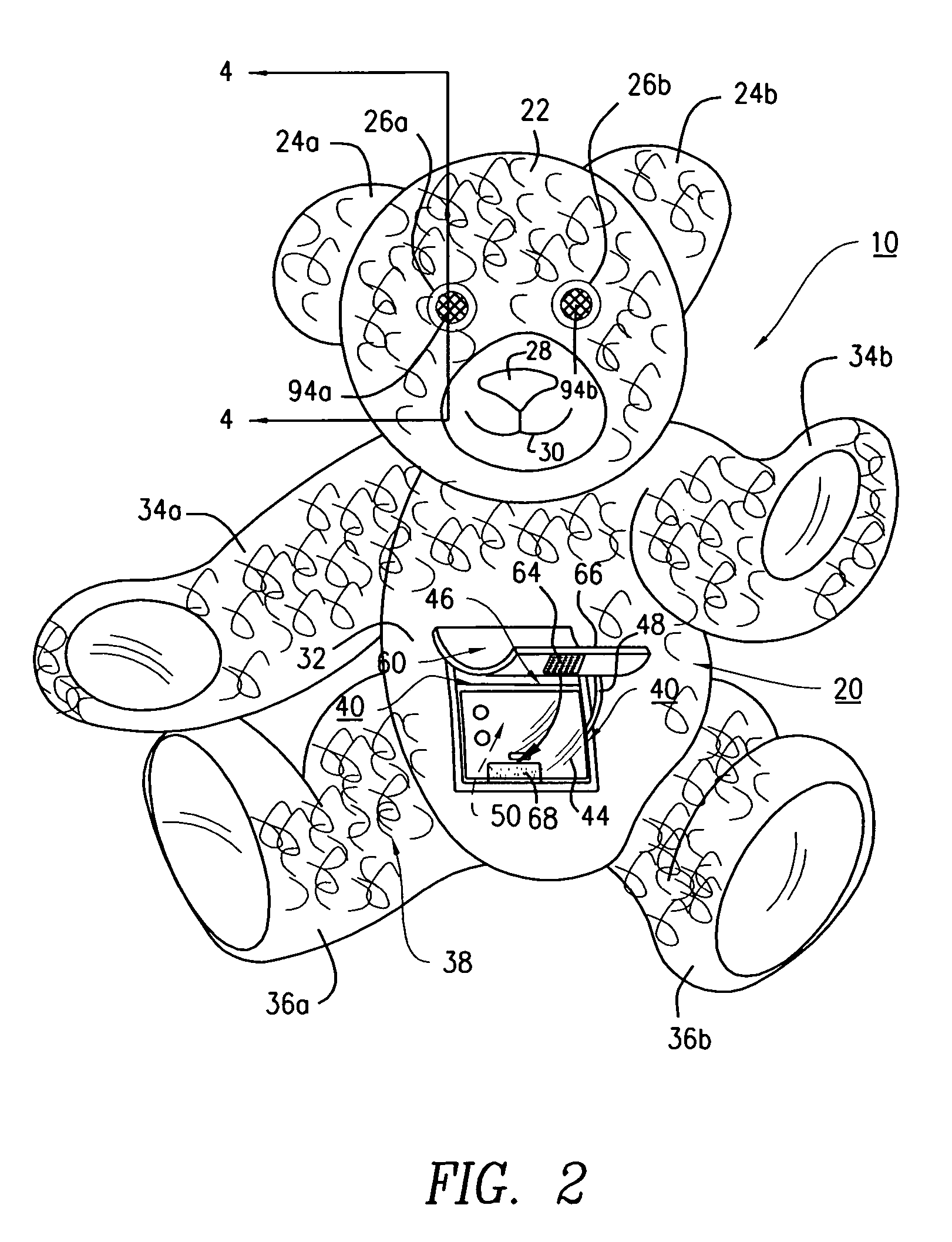 Plush toy having an audio player