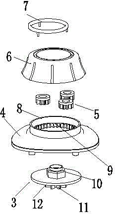 Massager tightness degree adjusting connecting device