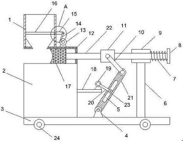 Fowl breeding feeding device